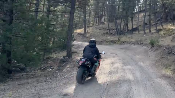 Suzuki Hayabusa off-road. - Matt Spears/YouTube